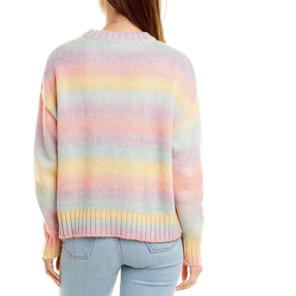Something Navy Poppy Ombre Wool-Blend Sweater - Picture 2 of 4